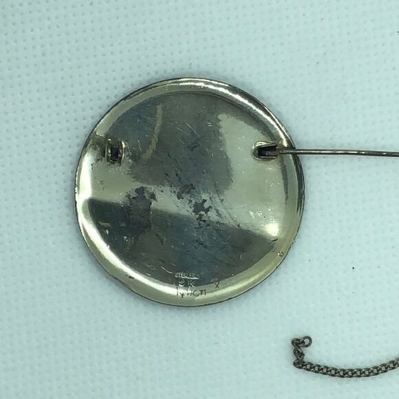 💛 Sterling Silver Vintage Siam Bracelet & Brooch - Picture 4 of 13